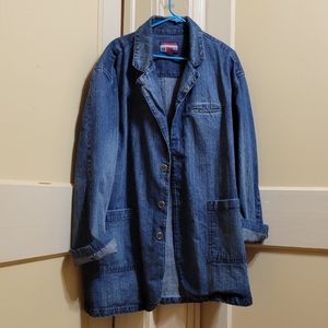 70's/80's Evolution Blue Denim Blazer Men's Size 2xl